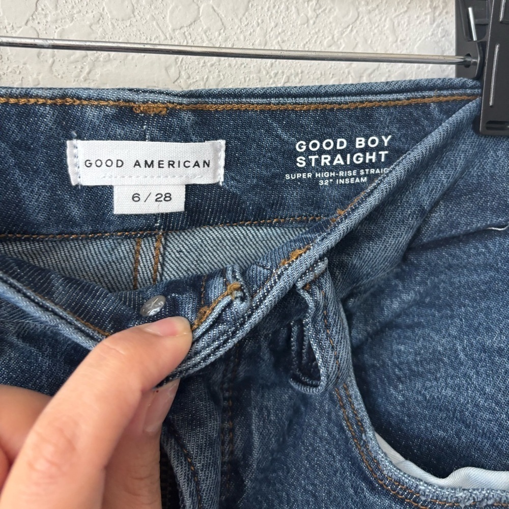 Good American Good Boy Straight Size 6/28 - Picture 6 of 8